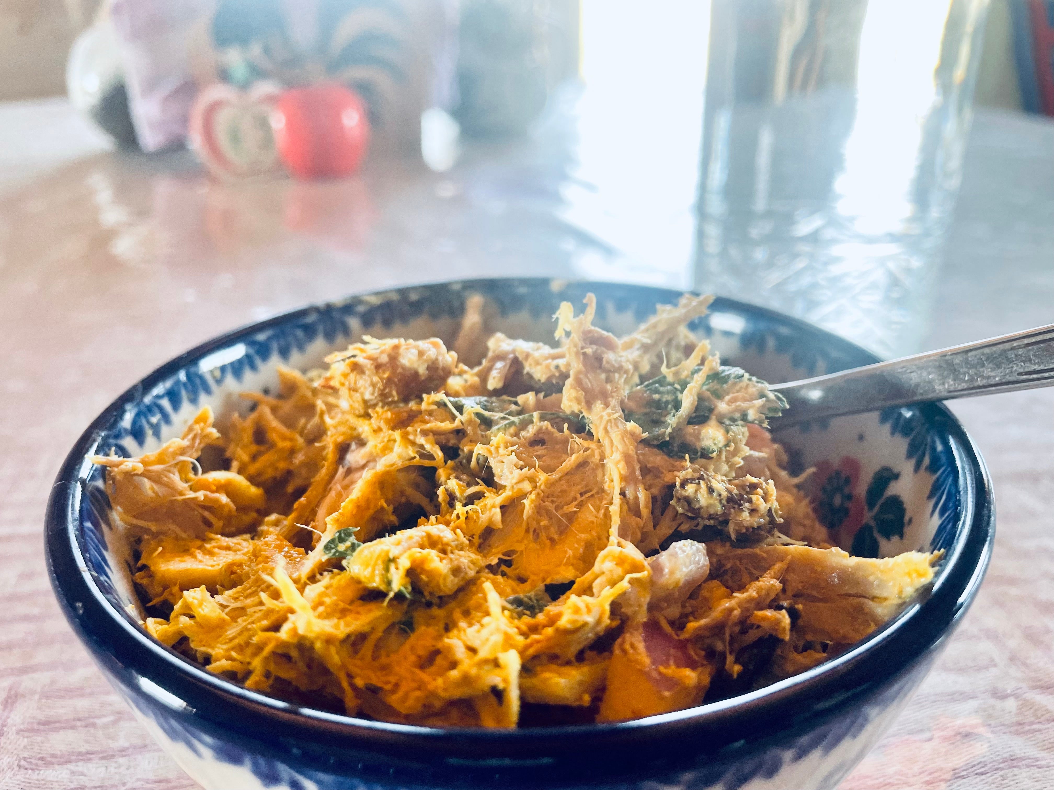 Put a chicken in the crockpot