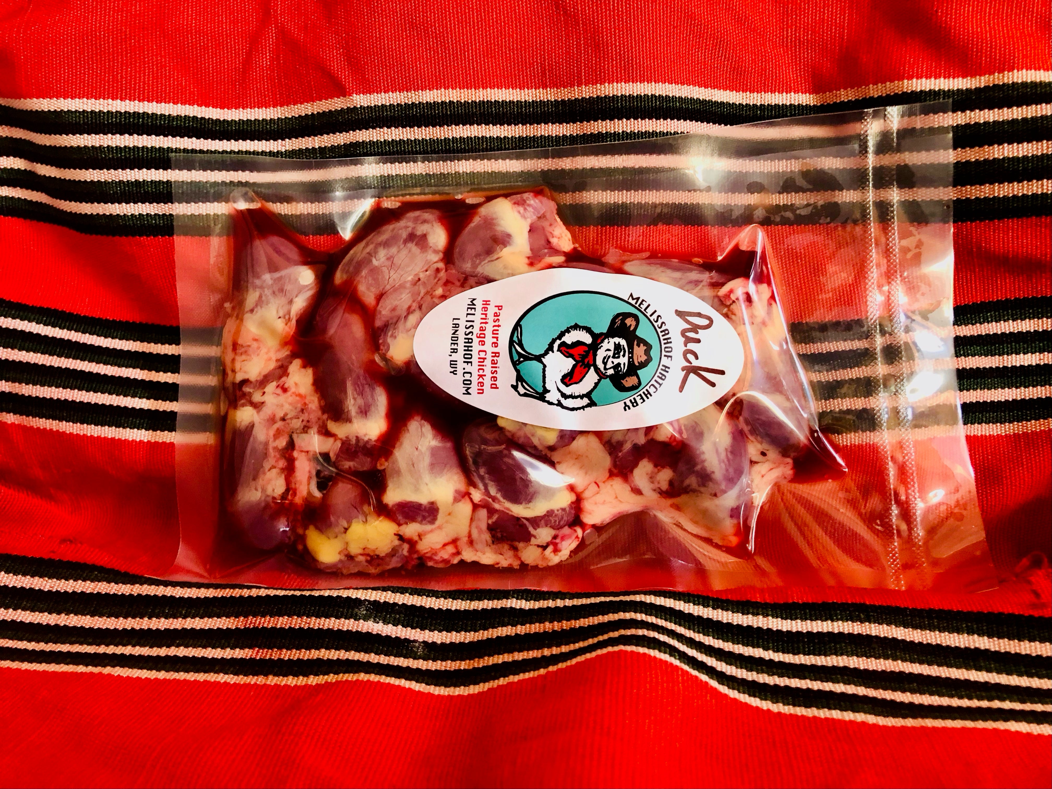 Pasture-raised Duck Hearts