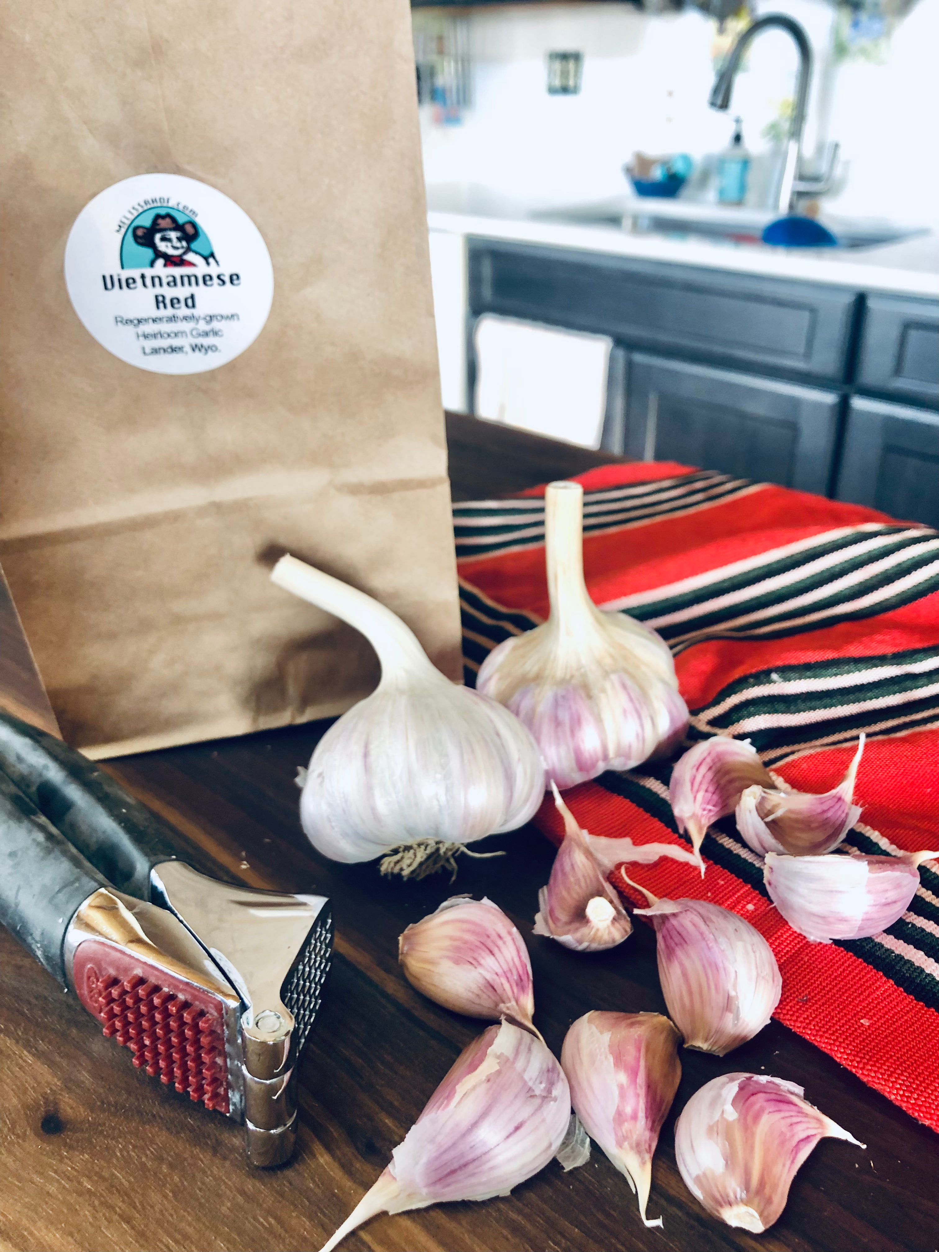 Vietnamese Red Naturally Grown Garlic Bulbs